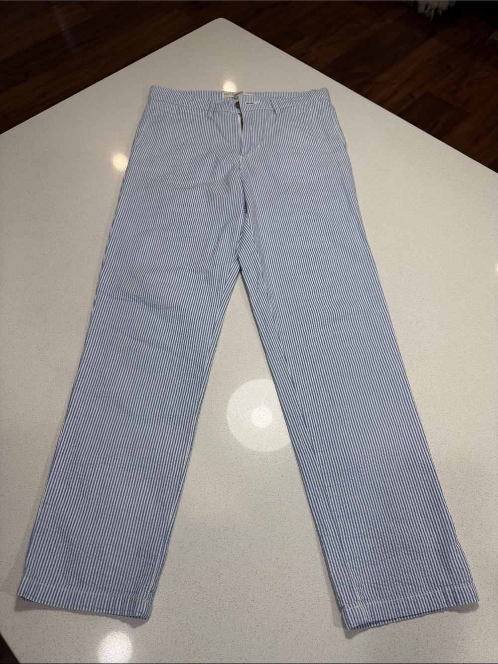Boy’s Blue and White Seersucker Casual Pants